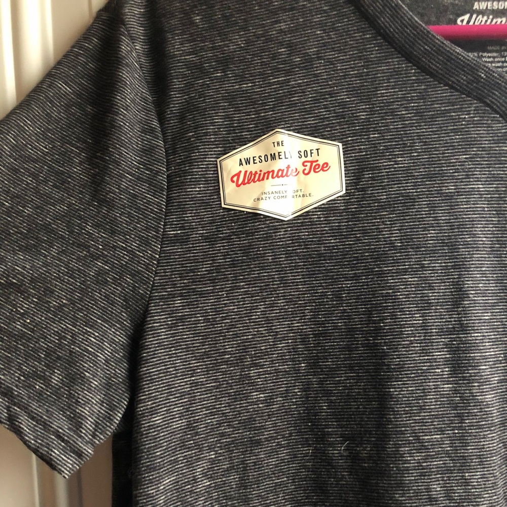 Super soft Gray Striped Tee